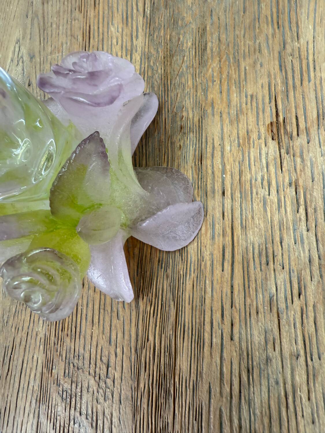 Vase Daum fleurs roses