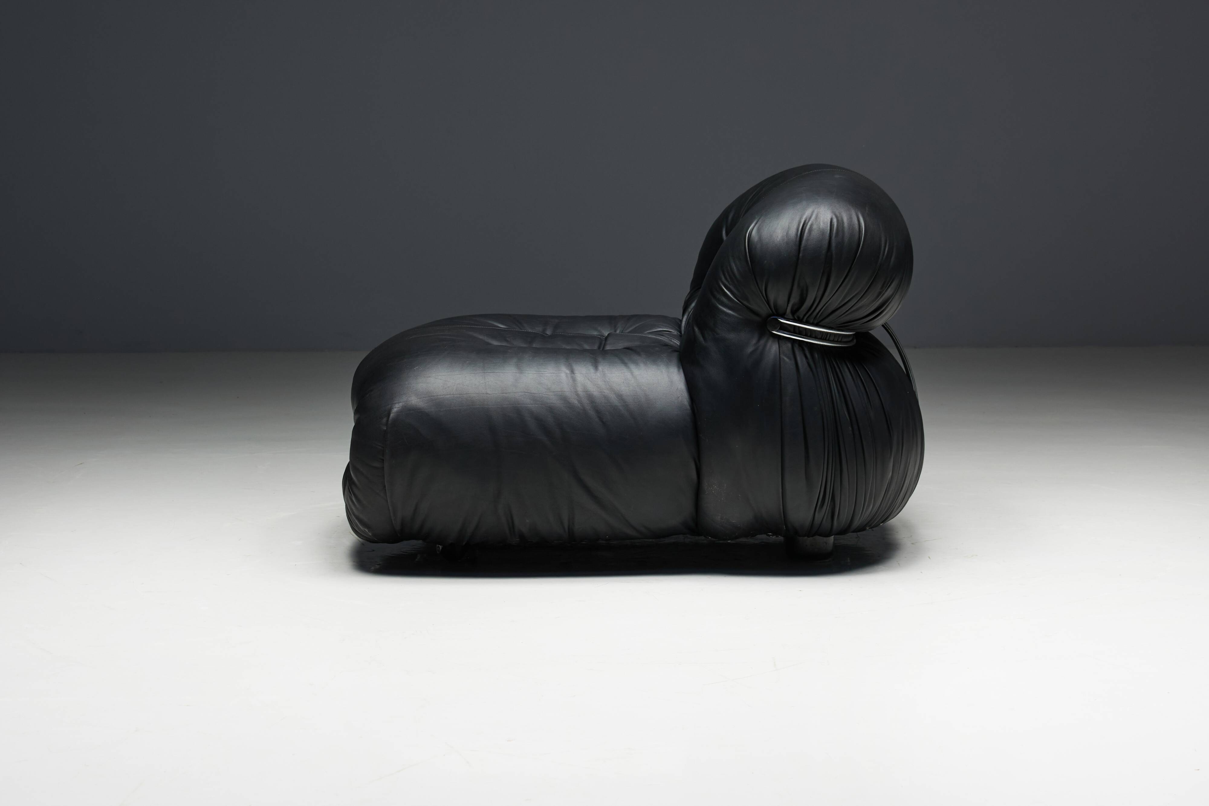 Soriana Lounge Chairs by Afra & Tobia Scarpa for Cassina, Italy, 1970s