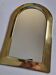 Vintage Moroccan Brass Mirror, Arch Shape, 43 x 28 cm, Stamped
