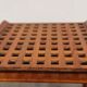 Teak plateau with crossbars attributed to Jens Quistgaard, Denmark, 1960.