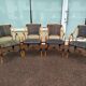 4 Fauteuil Boho chic 2 tons en Rotin, café bistro Vintage