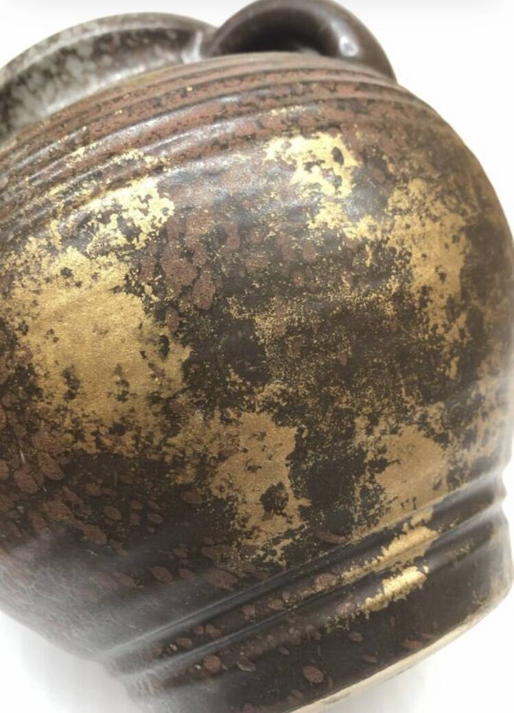 West Germany golden brown vase