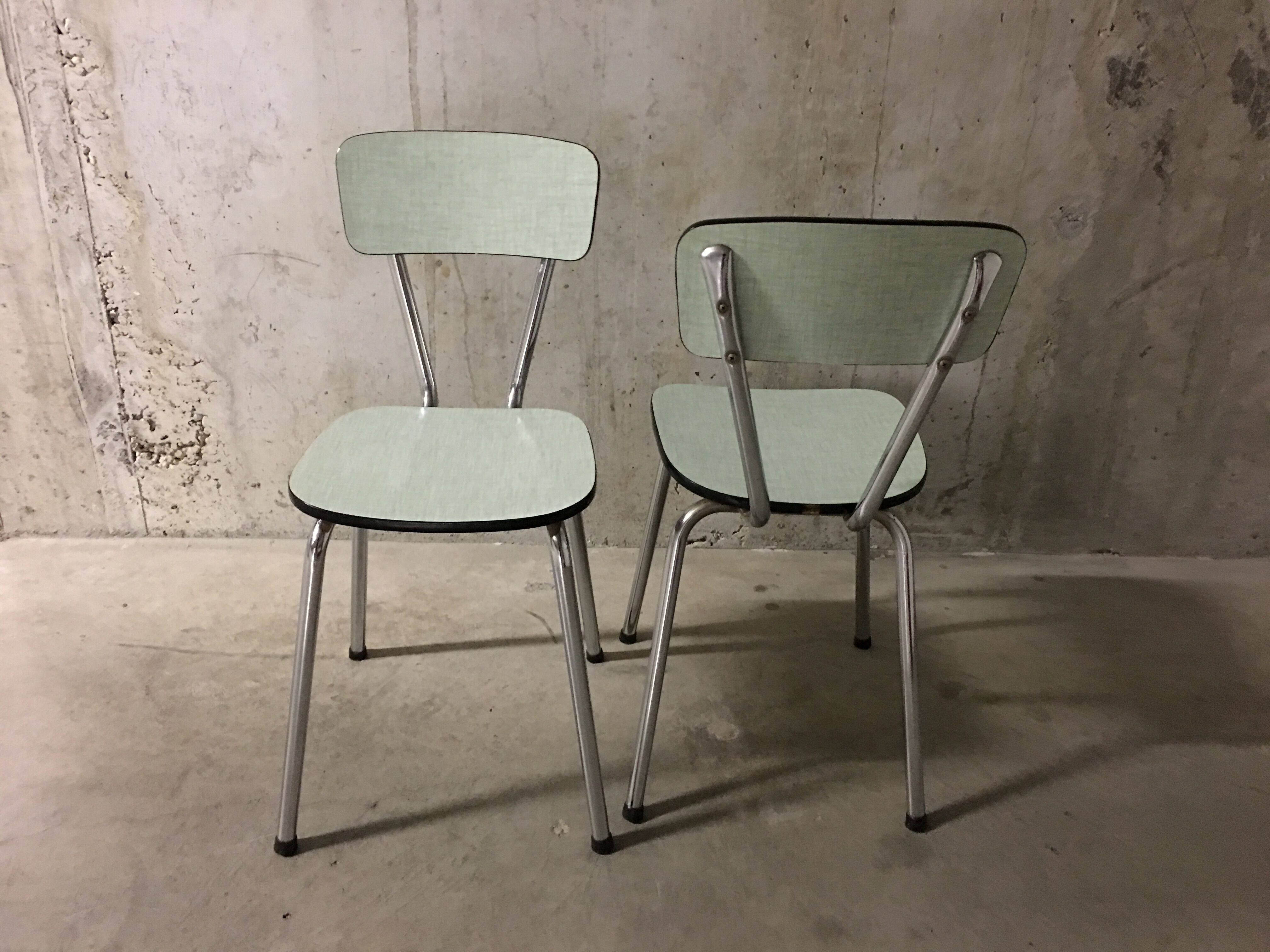 Pair of chairs 50s formica