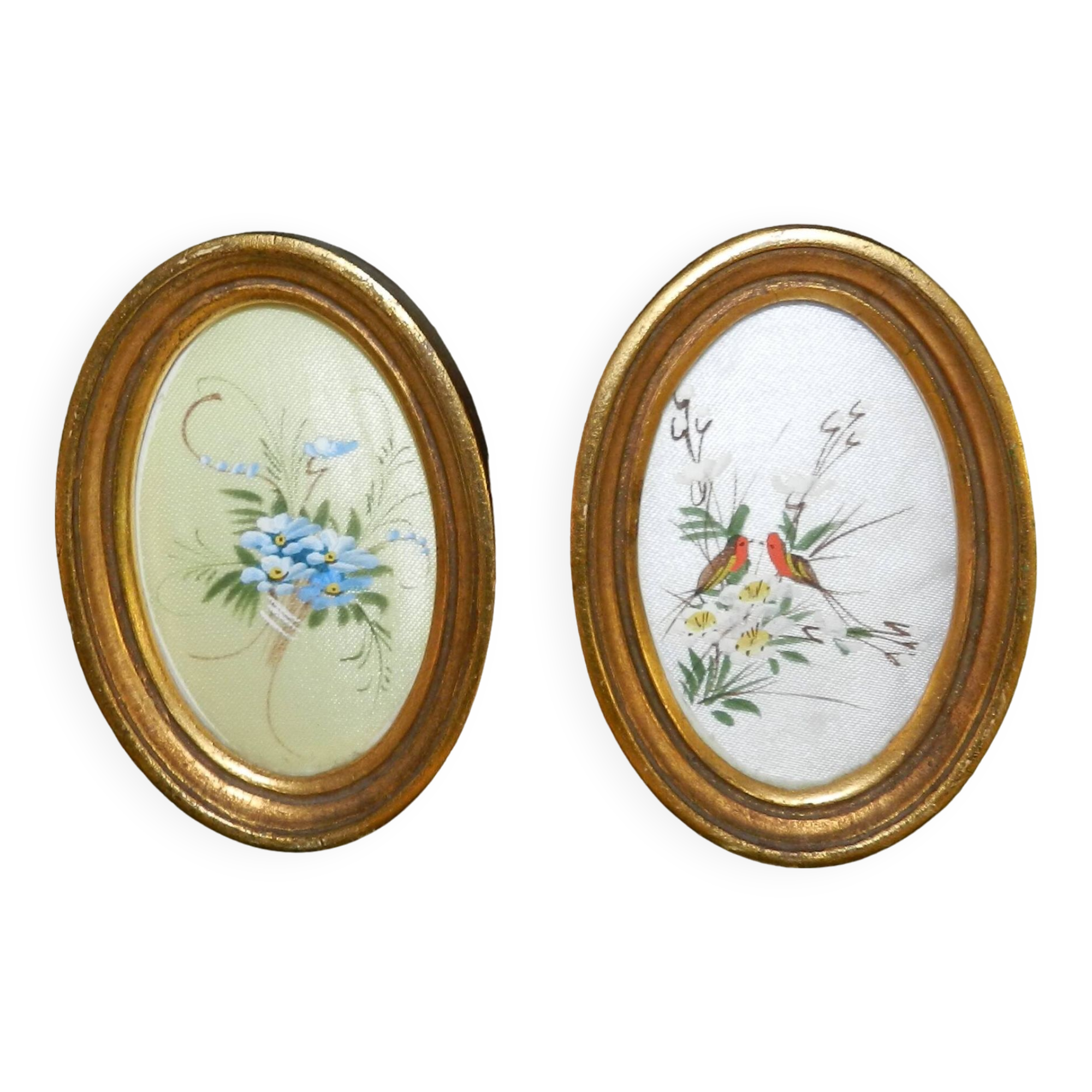 silk painting in medallion