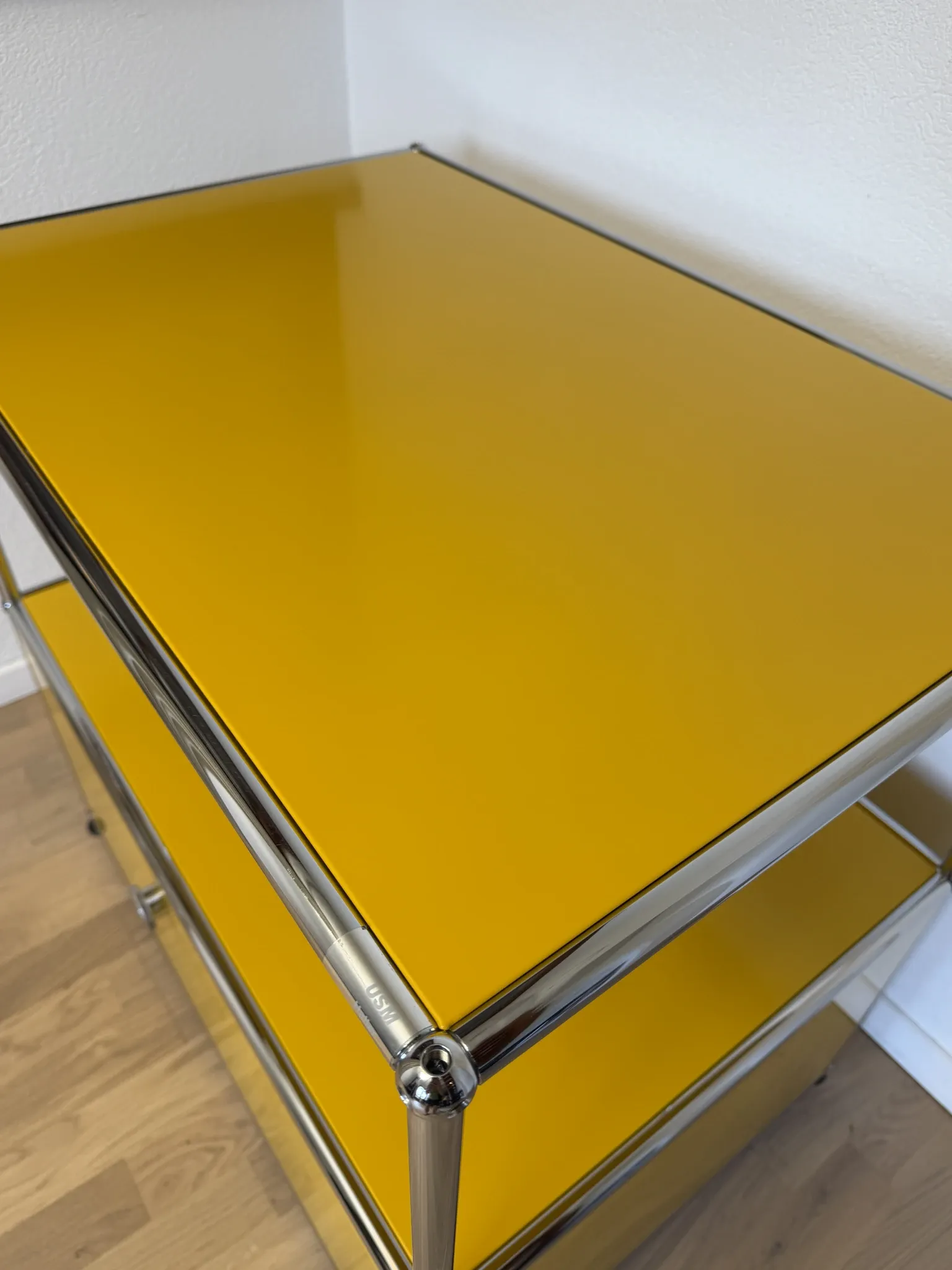 USM Haller commode in Gold Yellow