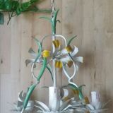 Vintage chandelier painted flower sheet