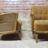 pair of 1960" cannage armchair