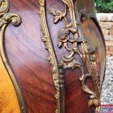 Display Case in Marquetry & Martin Varnish Napoleon III Louis XV Style