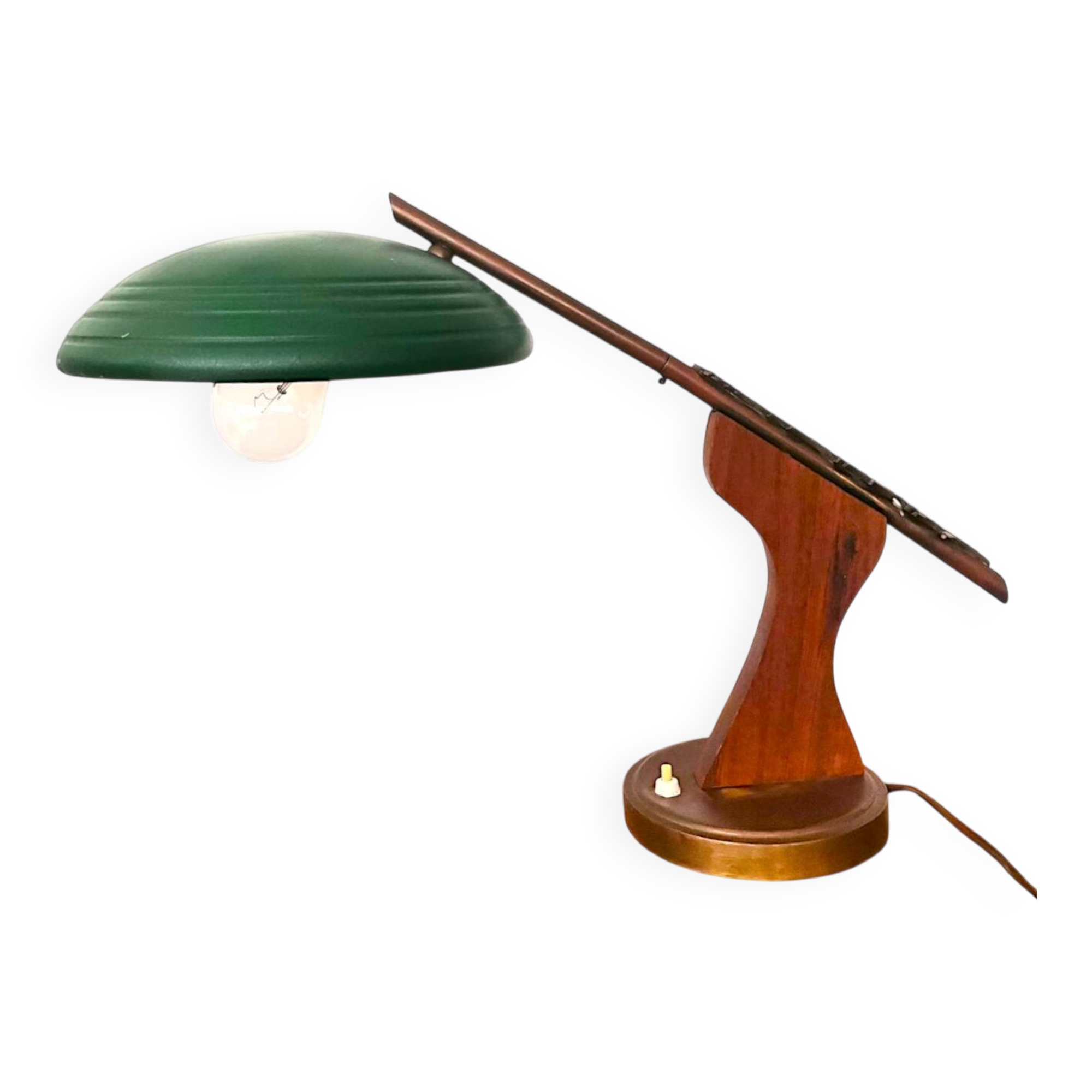 Mid Century Modern wood desk lamp
