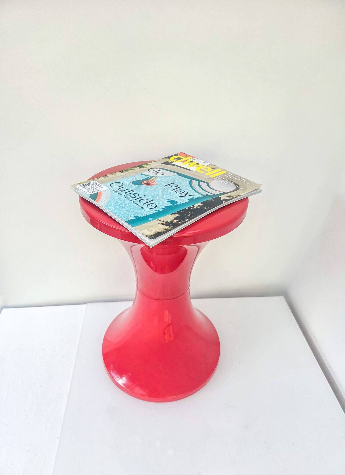 Original Tamtam Seat from the 1970s by Henry Massonnet – Bright Red
