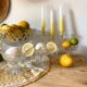 Antique chiseled crystal cups