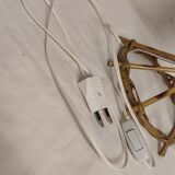 Lampe de table en rotin. Espagne, années 1980