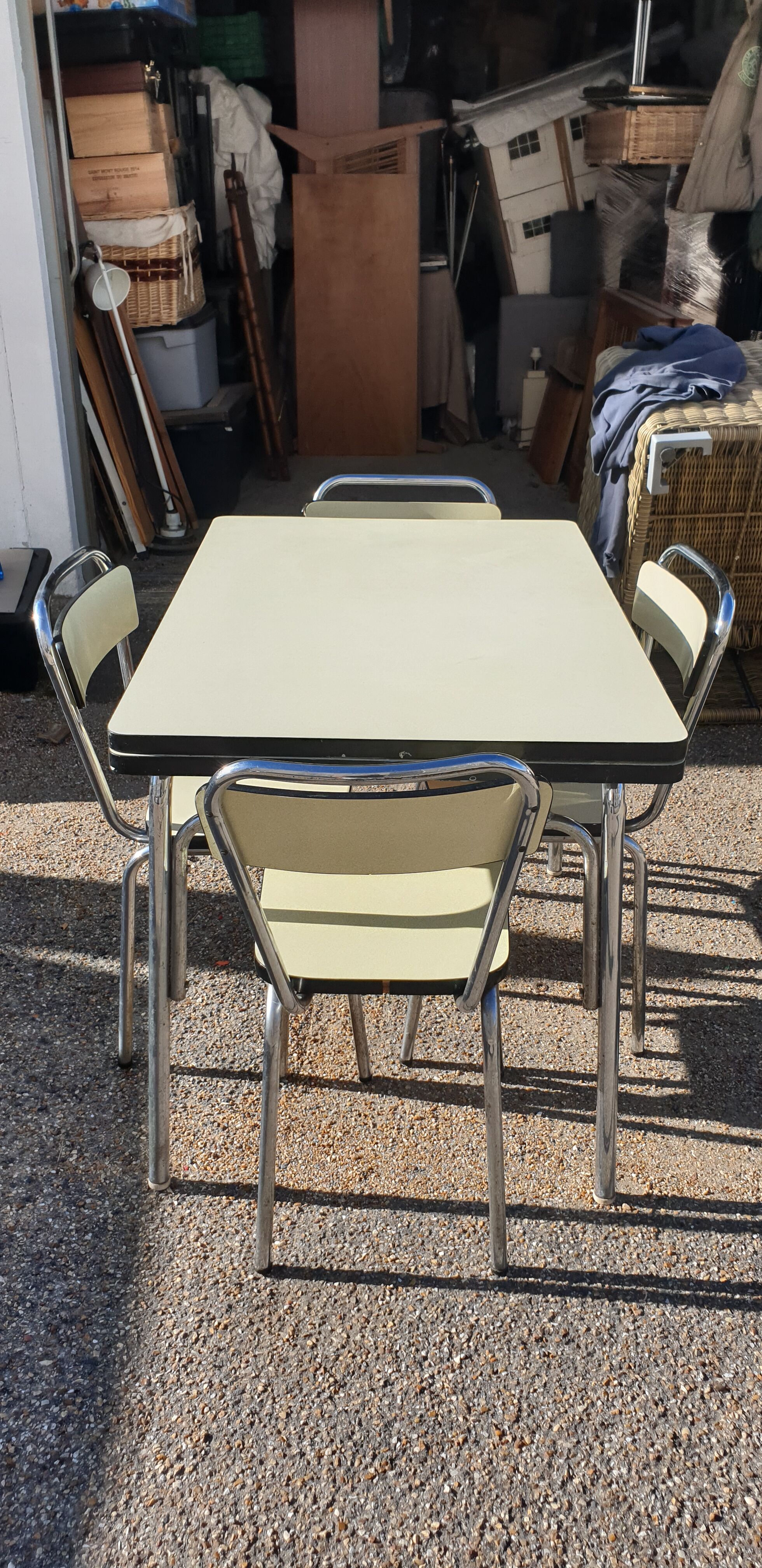 Vintage formica table and 4 chairs