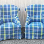 Paire de chauffeuses vintage