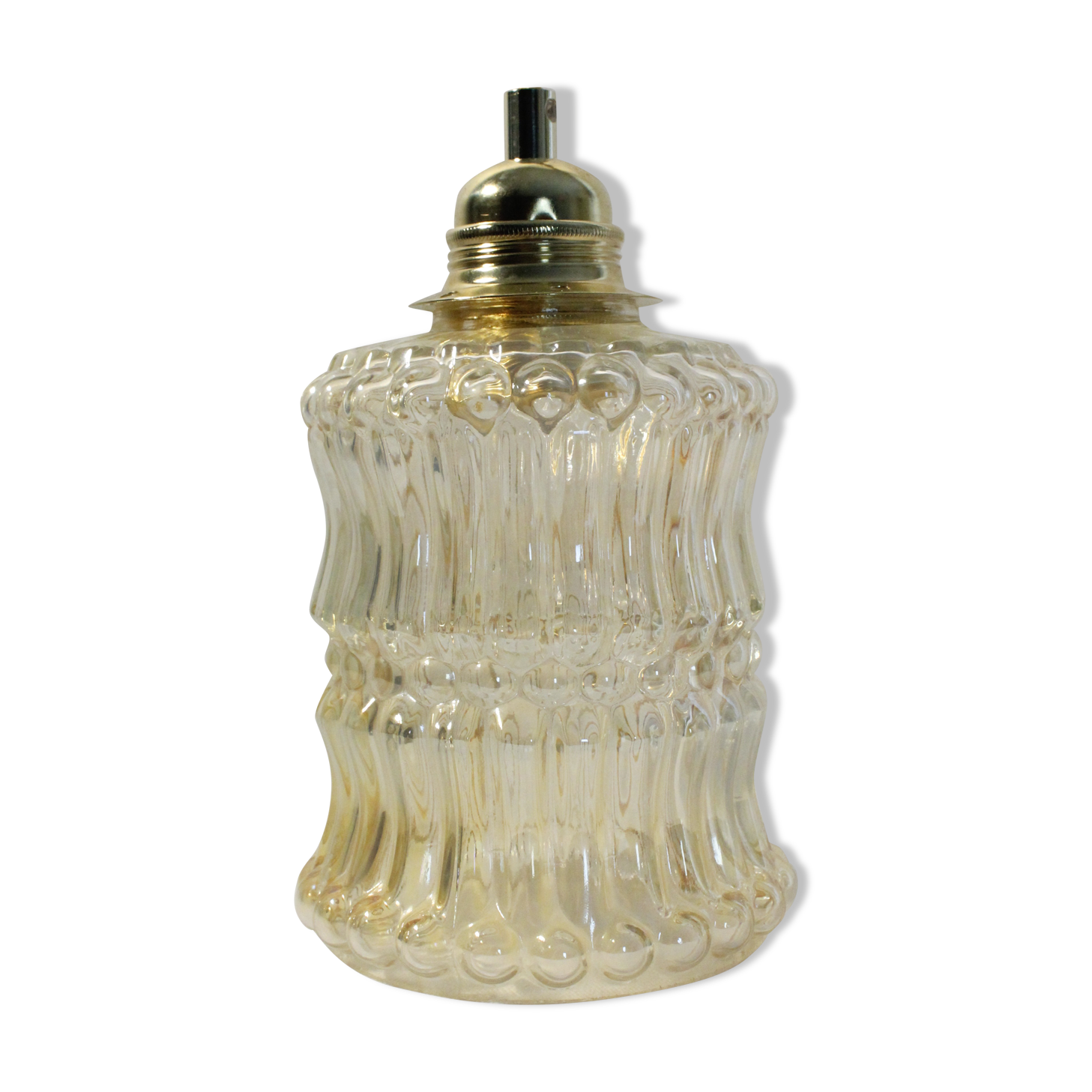 Vintage amber glass sweeper