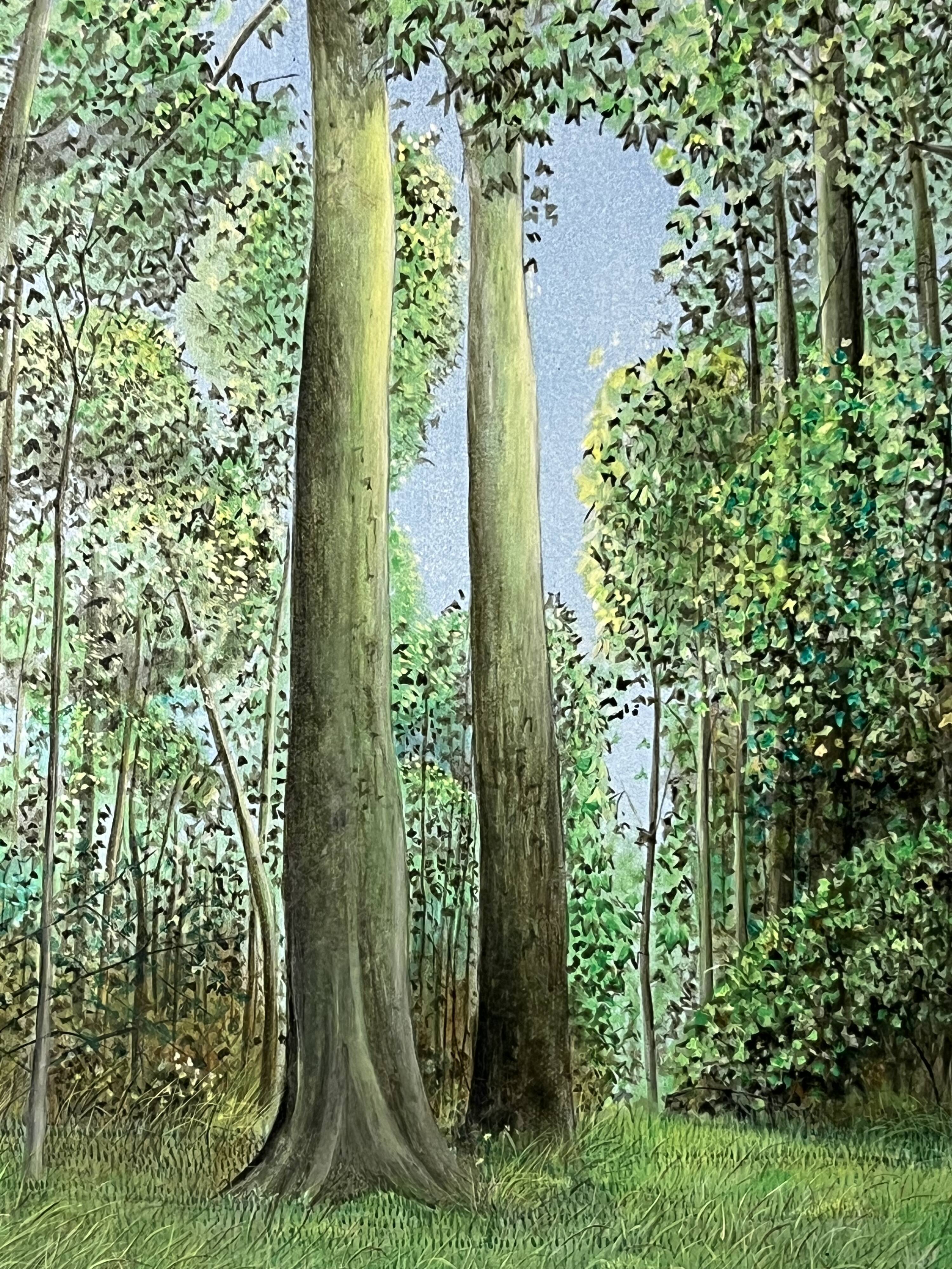 Kaki Brunet (1926-2012) "Spring in the Woods" oil on canvas