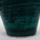 Vintage green glazed ceramic vase
