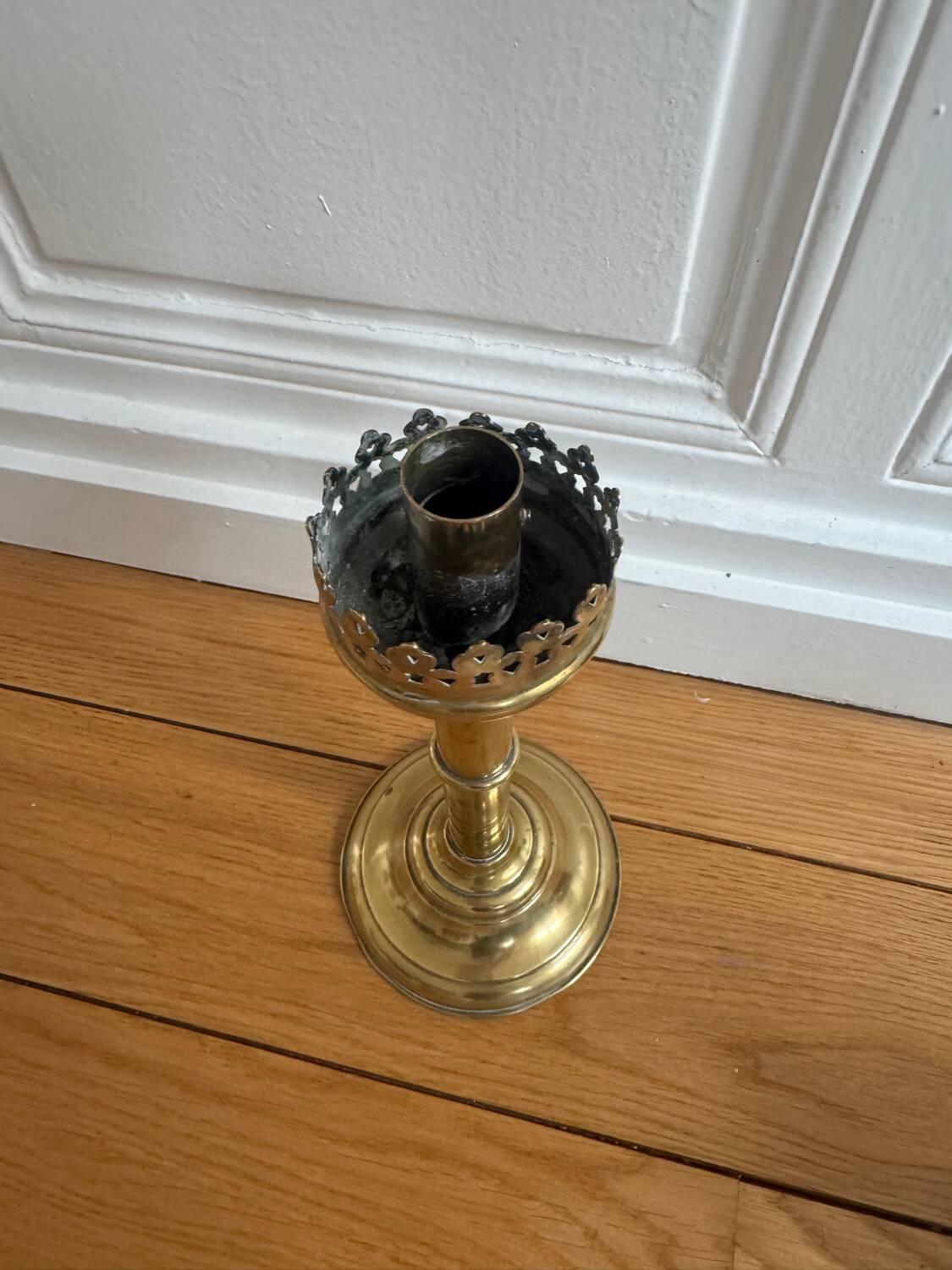 Brass candlestick 26 cm