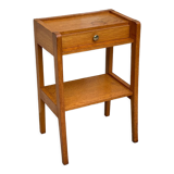 vintage geometric bedside cabinet