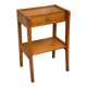 vintage geometric bedside cabinet