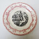 11 old plates hb choisy le roi in earthenware: joan of arc