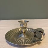 Solid silver hand candle holder