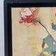 The violin with roses, oil on canvas