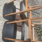 Vintage chair skaï black