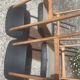 Chaise vintage skaï noir