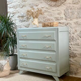 Compass feet chest of drawers