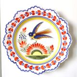 Henriot Quimper pair of decorative plates