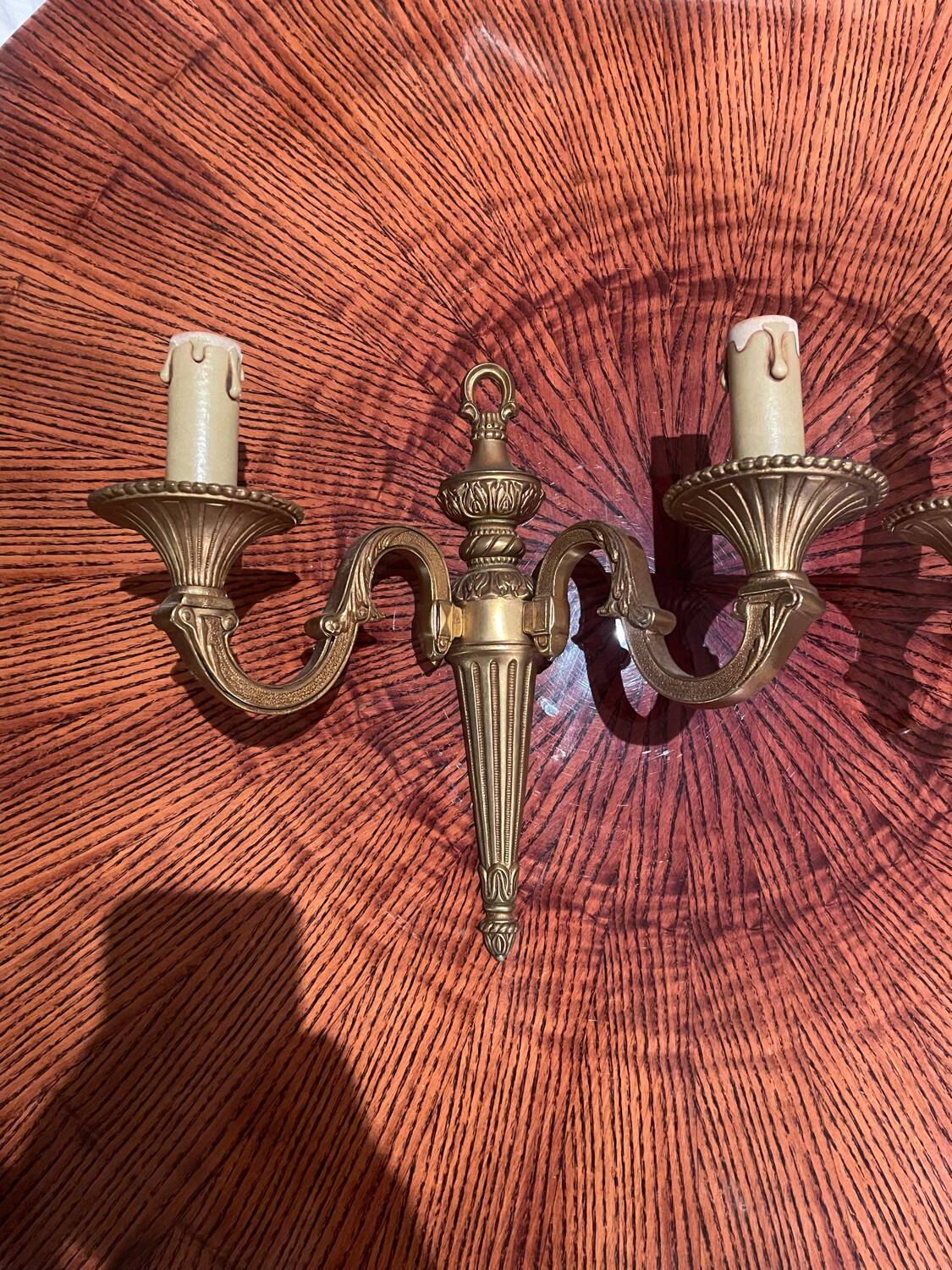 Paire applique bronze style empire design Péris Andreu