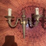 Paire applique bronze style empire design Péris Andreu