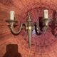 Paire applique bronze style empire design Péris Andreu