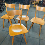 Suite of 4 Scandinavian chairs