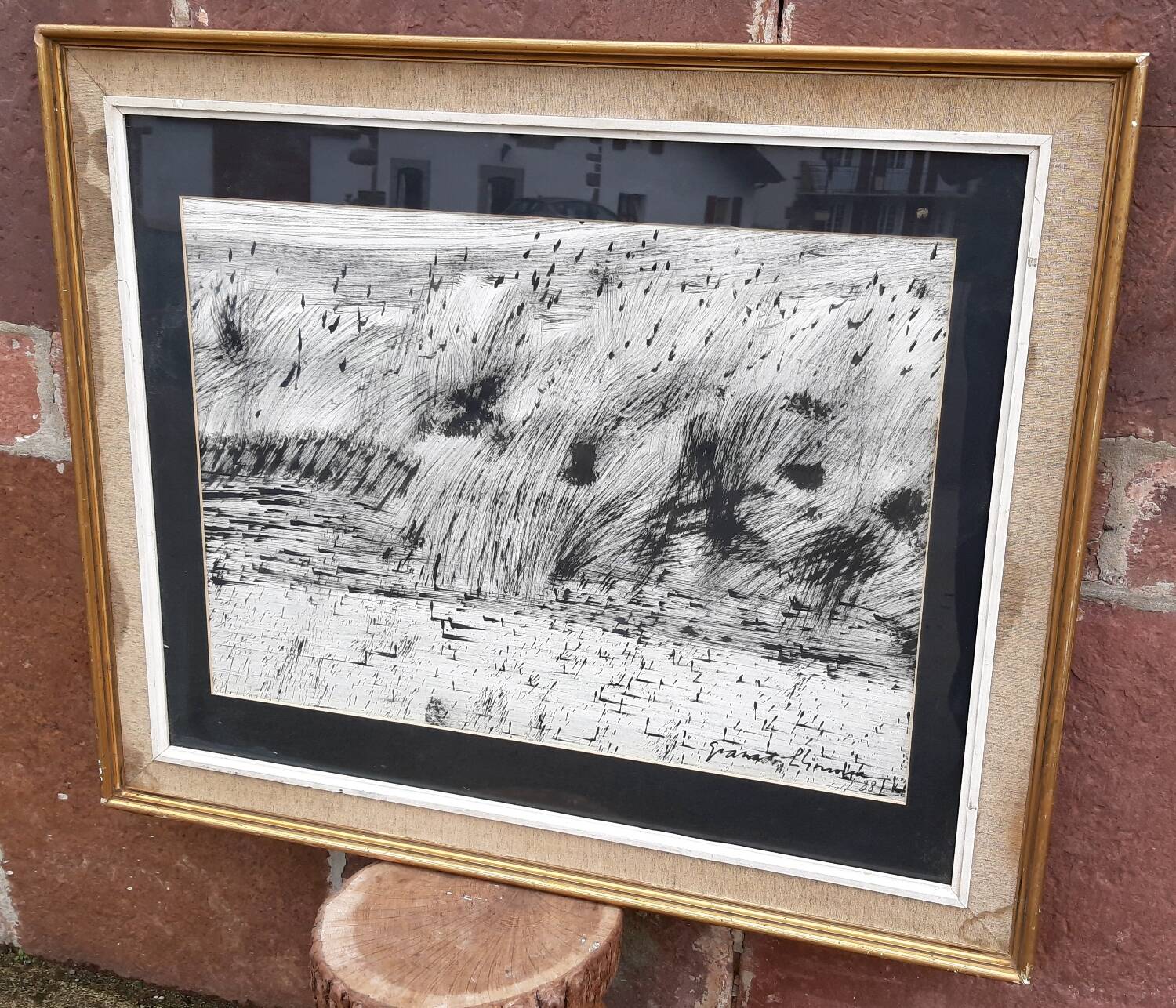 Fusain sur papier Granados Llimona 1988