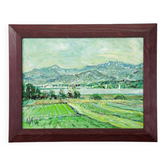 Alexander Michael - oil painting Chiemsee near Hochstaedt, 1994