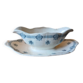 Sauceboat ironstone 1900 - Sarreguemines earthenware Adria series