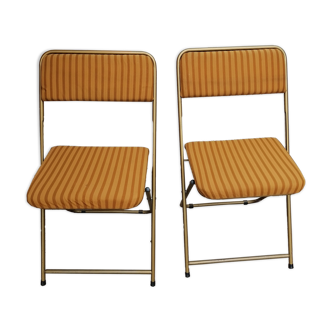 Lot de 2 chaises pliantes lafuma 1960 1970