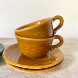 Colorful vintage mugs