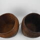 Pair of caches old rattan