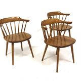 Set of 3 "Småland" chairs, Yngve Ekström, Sweden, 1970