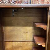 Art Deco student cabinet in walnut