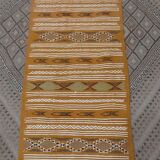 Handmade mustard hallway carpet, 200x60 cm
