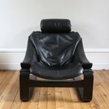 Scandinavian armchair and ottoman Ake Frybiter Kroken Roche Bobois