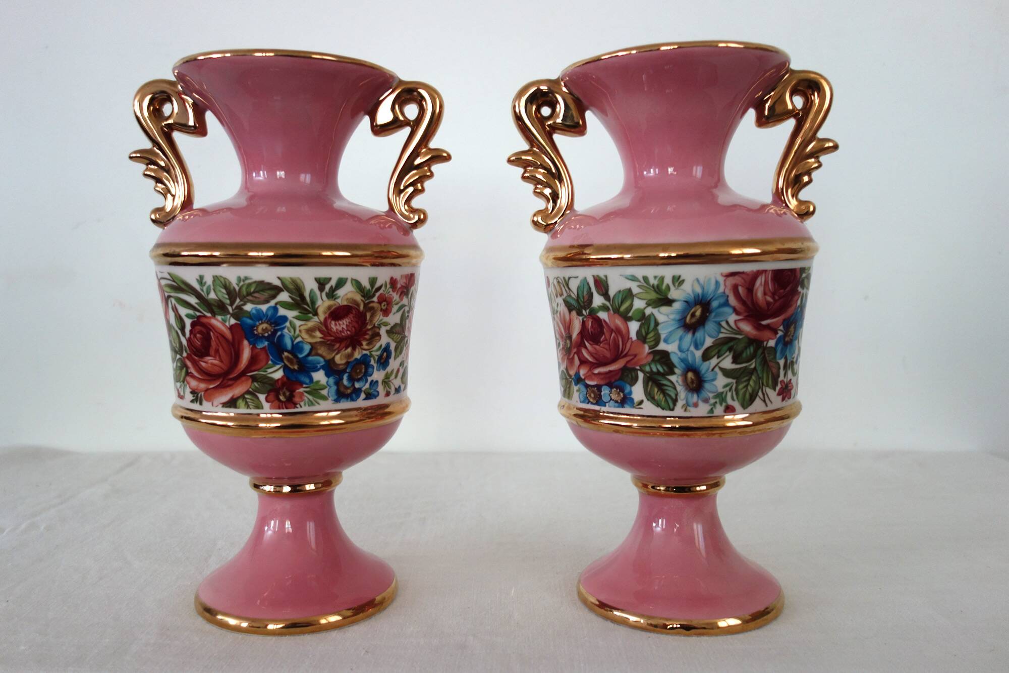Pair of Italian ceramic vases from the 1950s.
