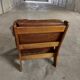 Fauteuils en cuirs et bois vintage