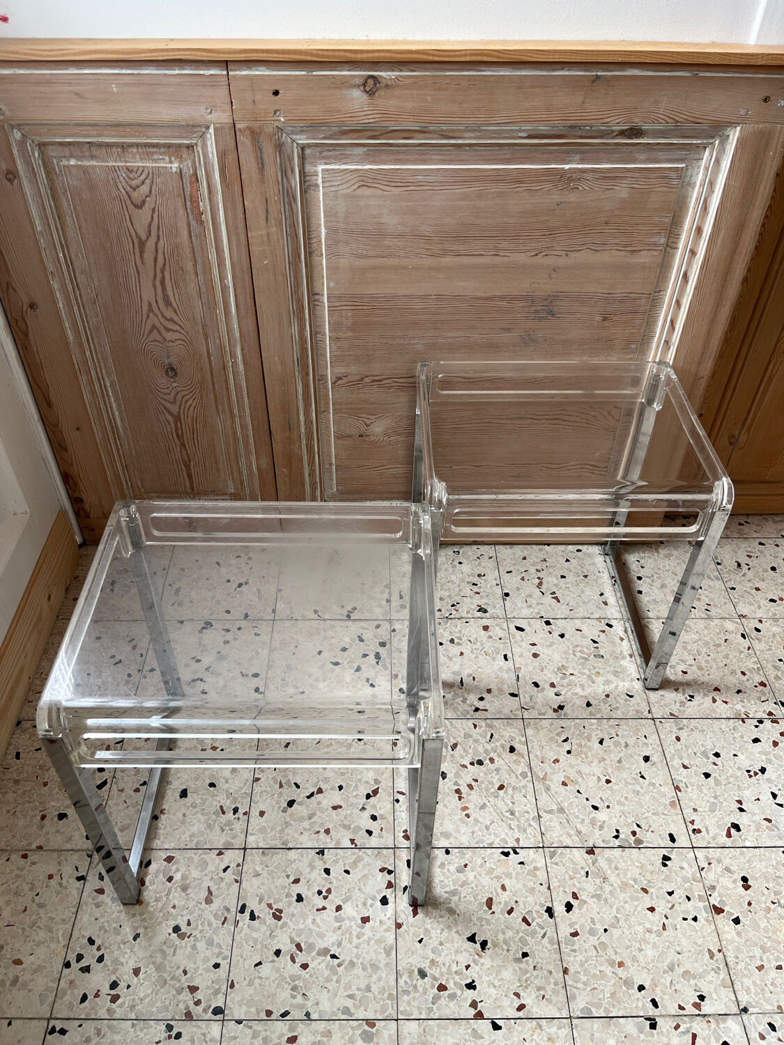 2 side tables by Marc Berthier