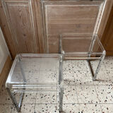 2 side tables by Marc Berthier