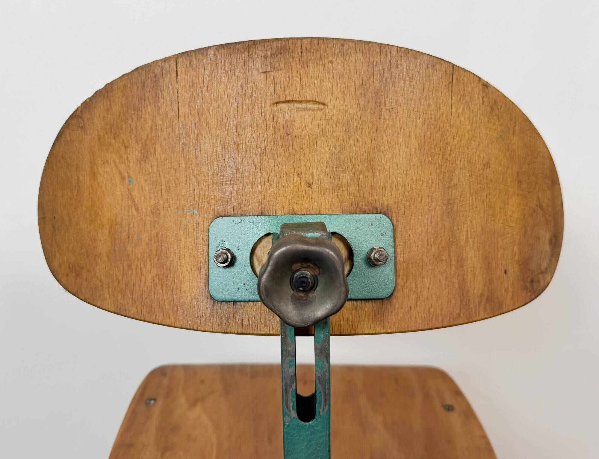 Dark Green Industrial Workshop Chair, 1950s